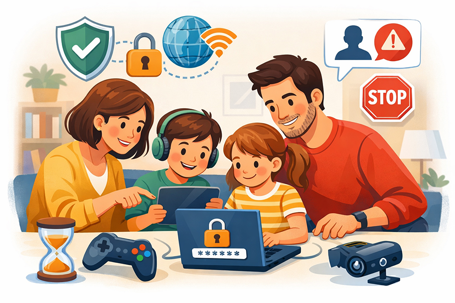 Protegir fills a Internet